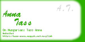 anna tass business card